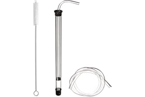 UBREW USA Fermtech Bottling Auto Siphon with Brush, 15" Long Mini Auto-Siphon for 1 Gallon Jugs with 3 feet Tubing and 18" Brush.