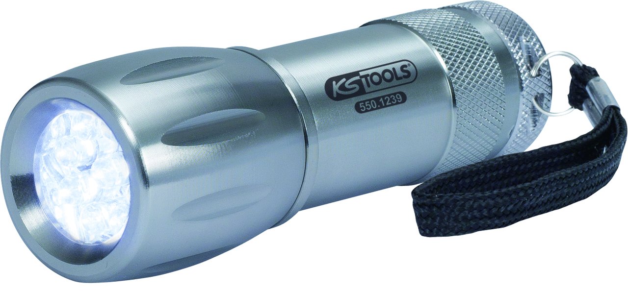 KS Tools 550.1239 9-LED Aluminum Flashlight Bulbs Includes AAA Batteries (3 Pieces)