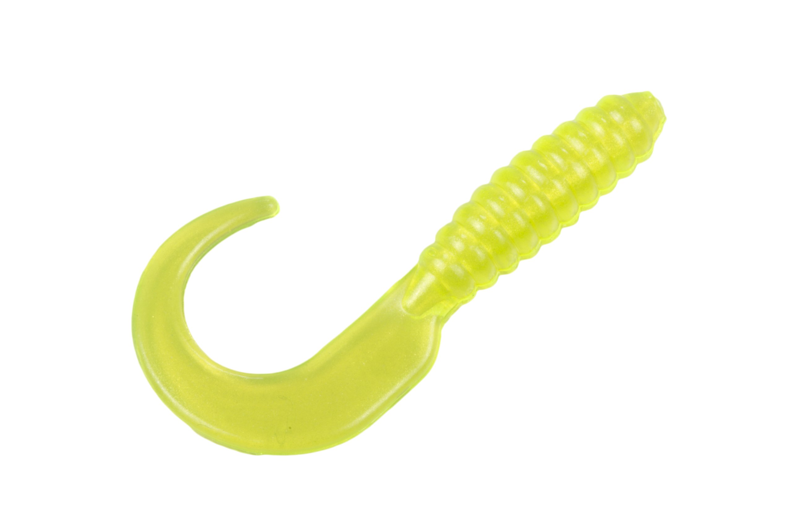 Strike King Mr. Crappie Grub/Hot Chartreuse, 0.035 (MRCG2-83) — image 1