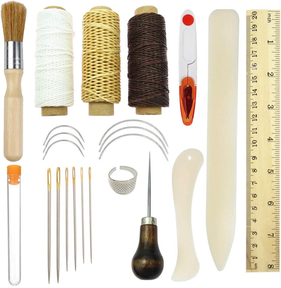 Jodsen Bookbinding Tools Kits, Premium Sewing Tools for Leather,Handmade Books and Paper DIY Bookblind Set
