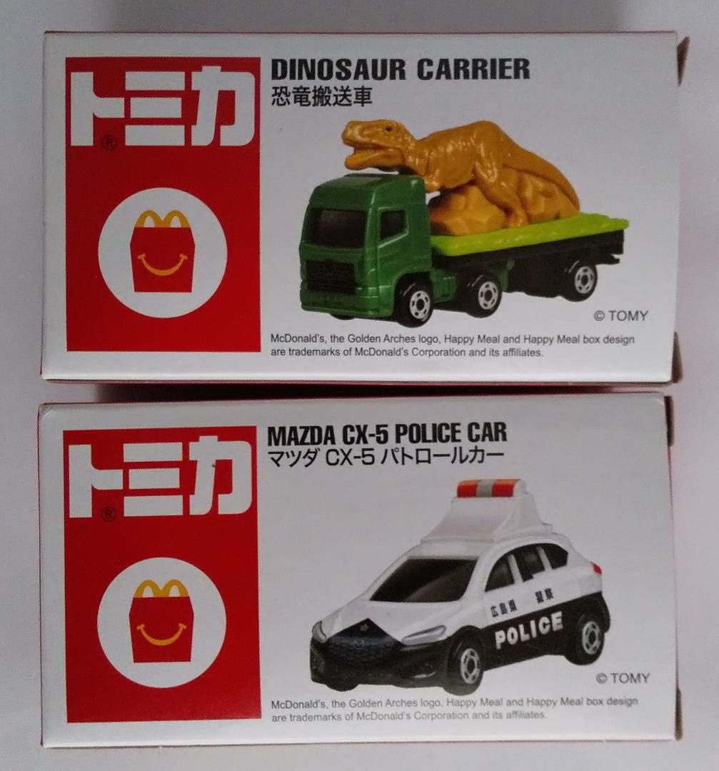 トミカ50周年記念 恐竜搬送車とパトカー ミニカー ダイキャストカー おもちゃ Amazon