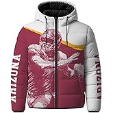 COLDBIAN Men Sport Custom Name Number Logo Lightweight Water-Resistant Windproof Down Jacket Padded Winter Coat S-5XL