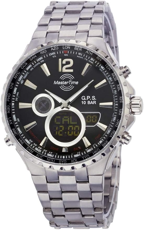 Master Time GPS II Titanium Men's Watch Mtgt 10634 10 m GPS Titan World