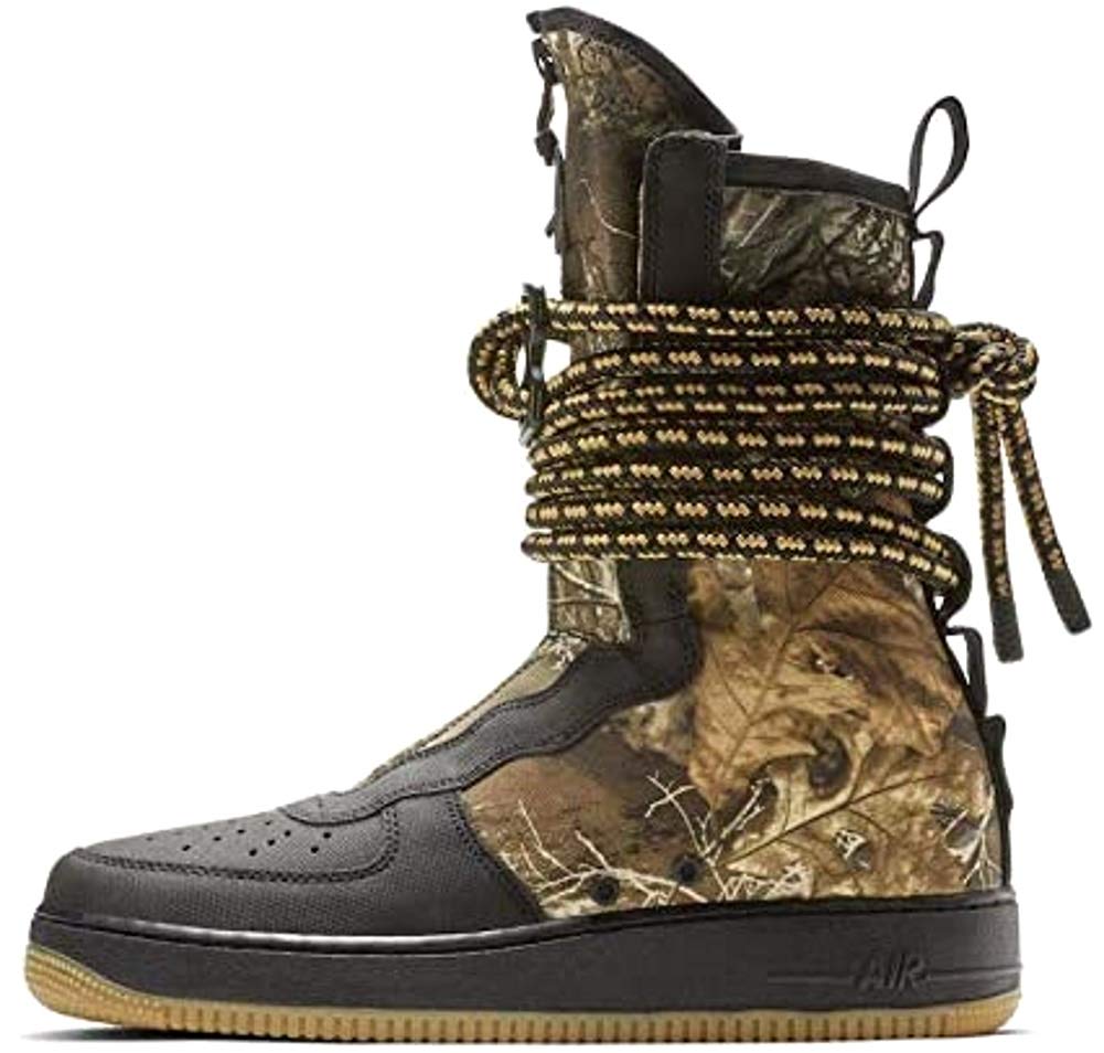 SF Air Force 1 Hi Black/Gum Med Brown