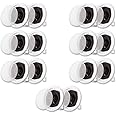 Acoustic Audio R191 in Ceiling/in Wall Speaker 7 Pair Pack 2 Way Home Theater Flush Mount