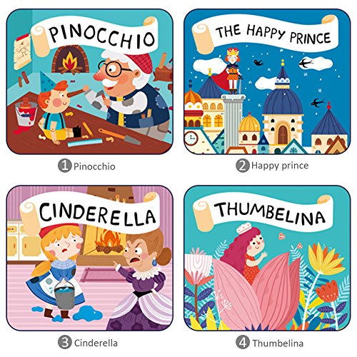 Aneil Fairy Tale Projector Flashlight Slide Show Picture Bedtime Fun Toys for Baby Kids 3 Age (Upgraded)