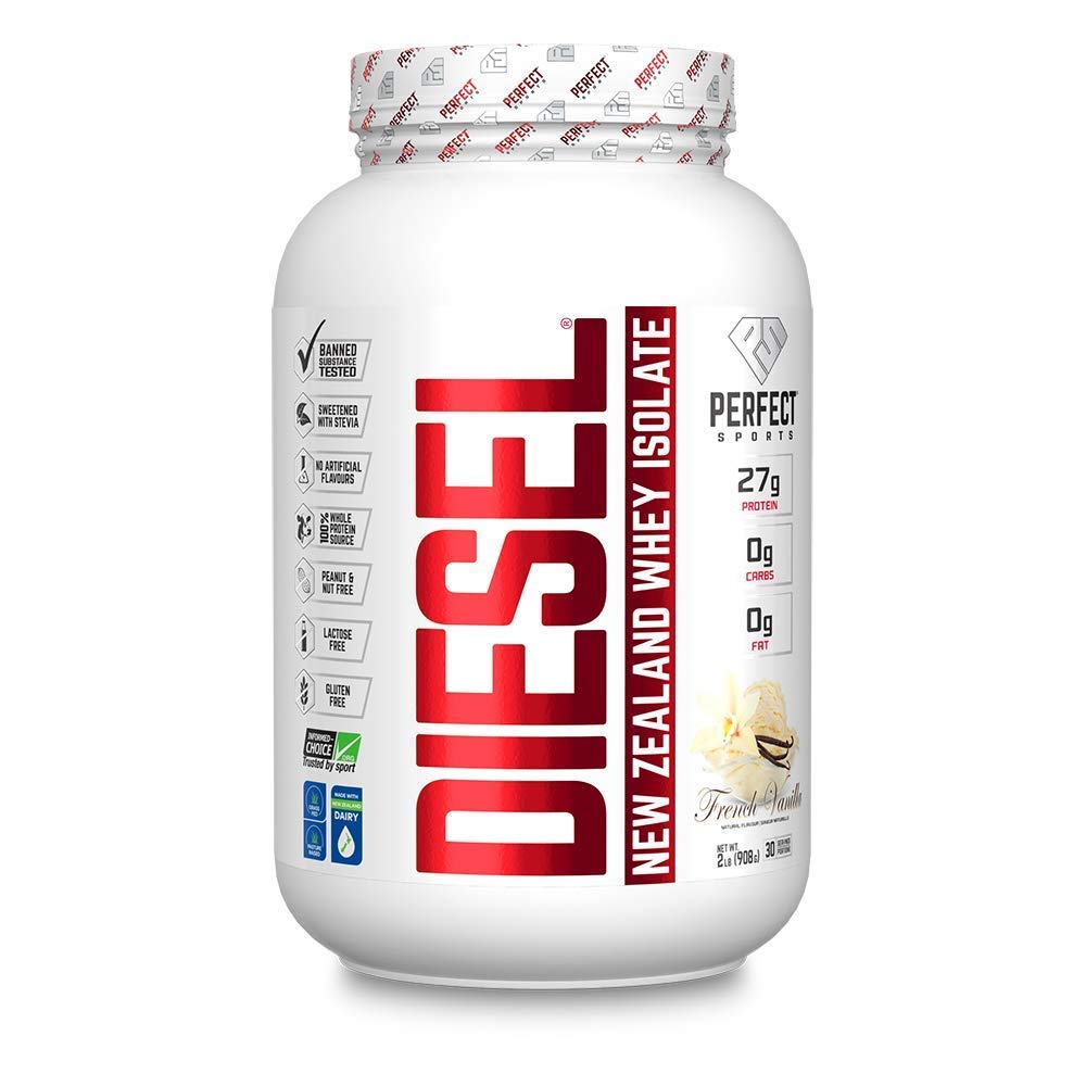 Diesel Whey Protein -Vanilla New Zealand 100% Isolate (910g) Brand: Perfect