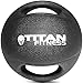 Titan Fitness 14 lb Dual Grip Medicine Ball Rubber Muscle Driver Sport Double