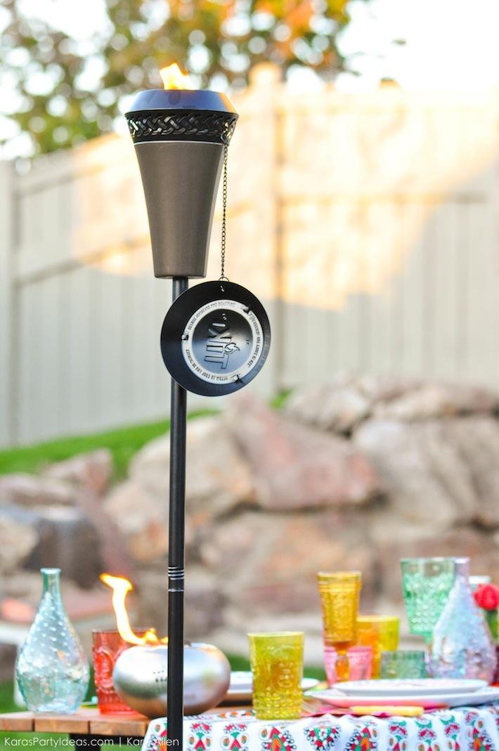 Tiki Brand 66inch Island King Large Flame Torch Gunmetal Finish eBay