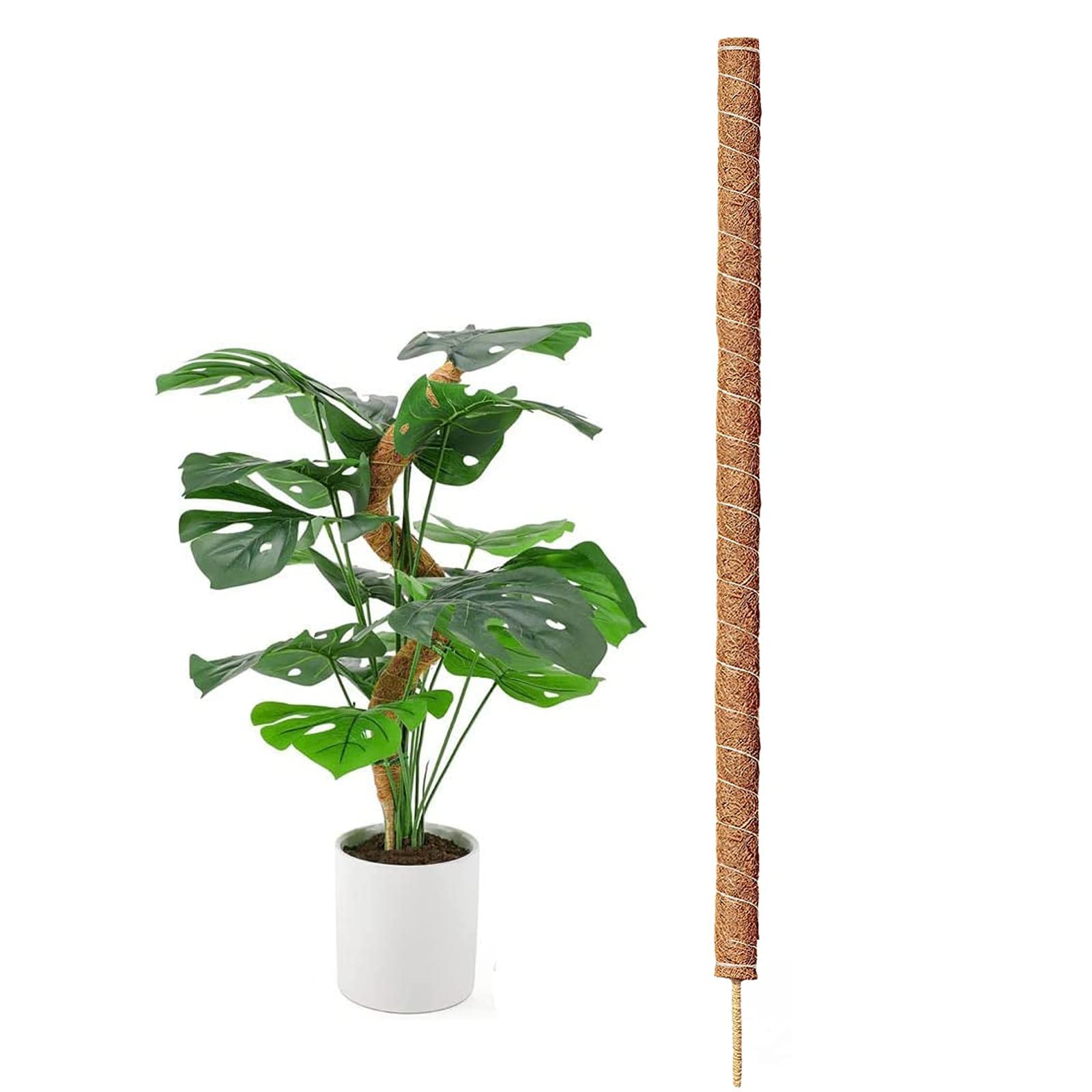 Moss Pole for Monstera, 40cm Moss Pole for Cheese Plant, Coco Coir Bendable Plant Supports