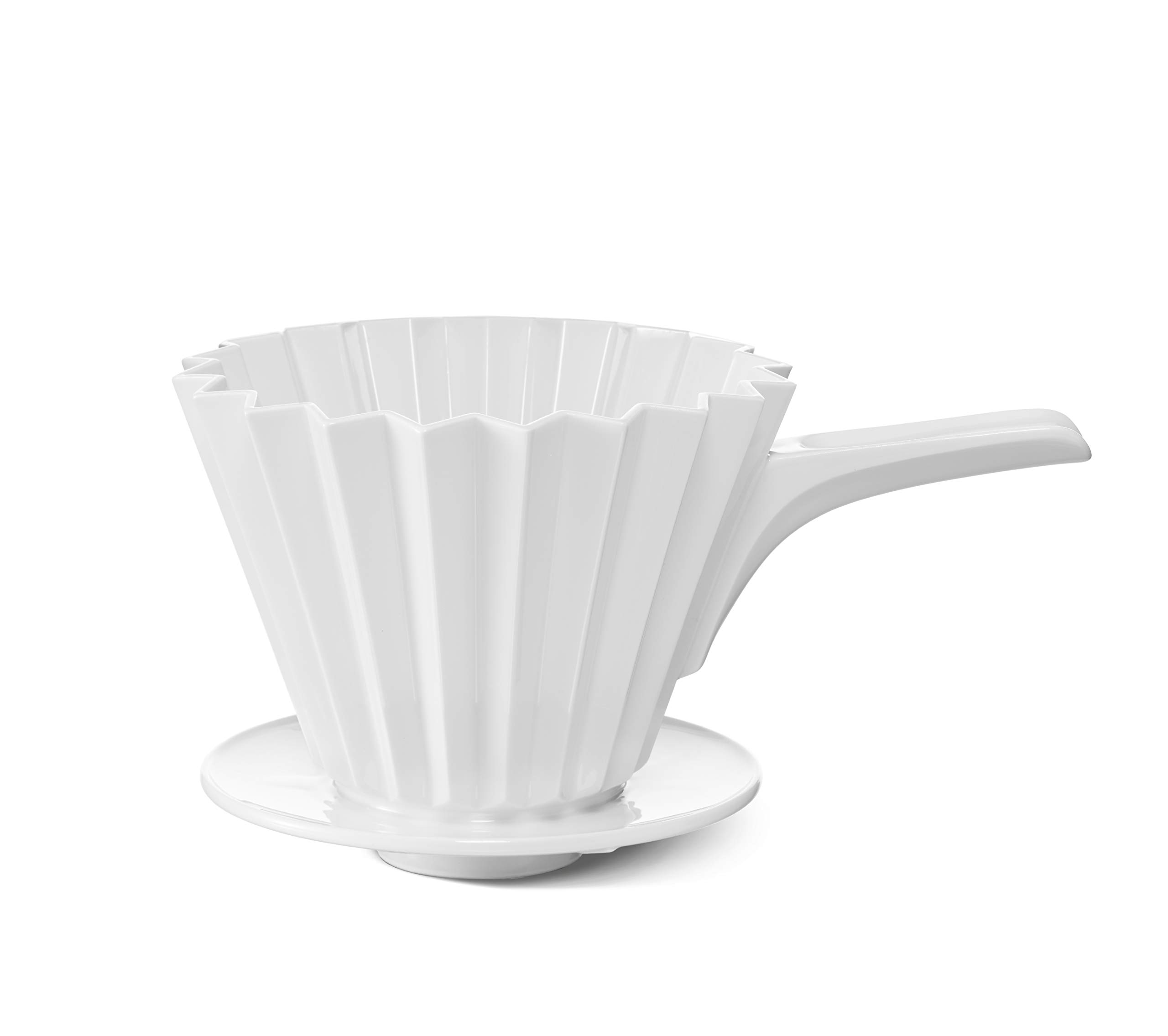 KPM Berlin LAB Coffee Filter, Porcelain, Dripper, Hand Filter, Coffee Filter, Handmade in Berlin, White in Gift Box (Size 4)