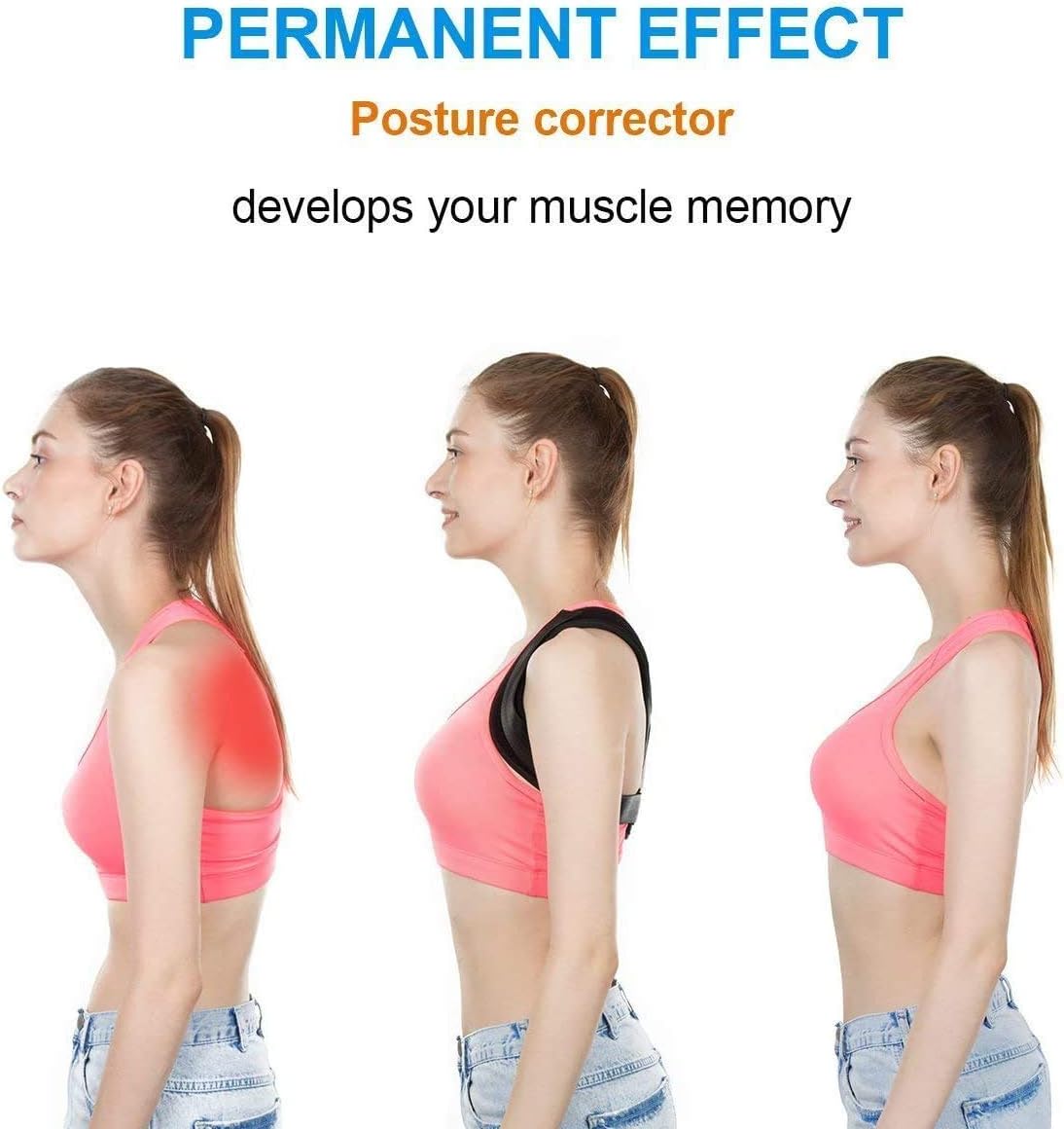 Adjustable Posture Corrector, Back Brace Support Straps Keeps Joints and Bones in Correct Alignment - Image 4