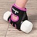 Proworks Women’s Padded Grip Fingerless Gym Gloves for Weight Lifting, Cross Training, Exercise Bikes & More – Black with Pink Trim (Medium)