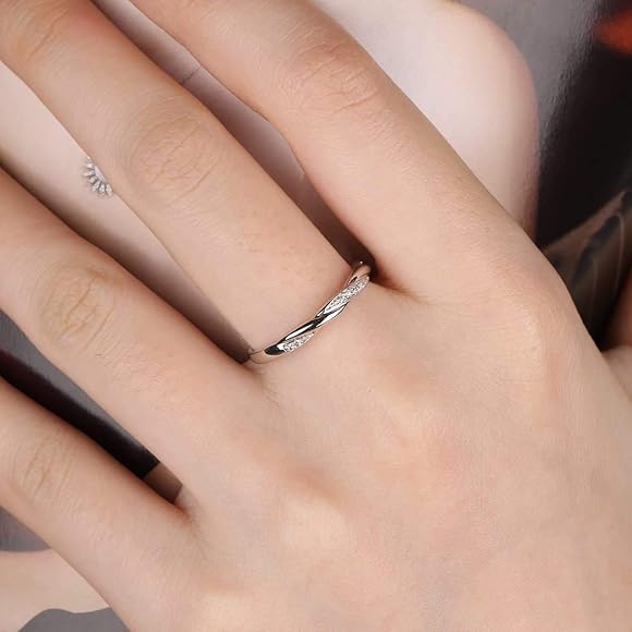 Skinny 925 Sterling Silver Ring Cubic Zirconia Cz Wedding Promise Eternity Ring Sizes J 1 2 K L 1 2 N 1 2 O P P 1 2 Q R 1 2 S T 1 2 U V W In Bahrain Binge Bh