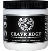 Crave Edge Alcohol Craving Support, Physician-Formulated Anti Alcohol Replacement Drink, Stop Drinking, Liver Detox, Fast Acting, No Big Pills or Bad Taste (150G Powder, 30 Servings)