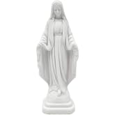 Vittoria Collection 4 1/4" Our Lady of Grace Virgin Mary Miraculous Madonna Catholic Statue Sculpture Figurine Made in Italy