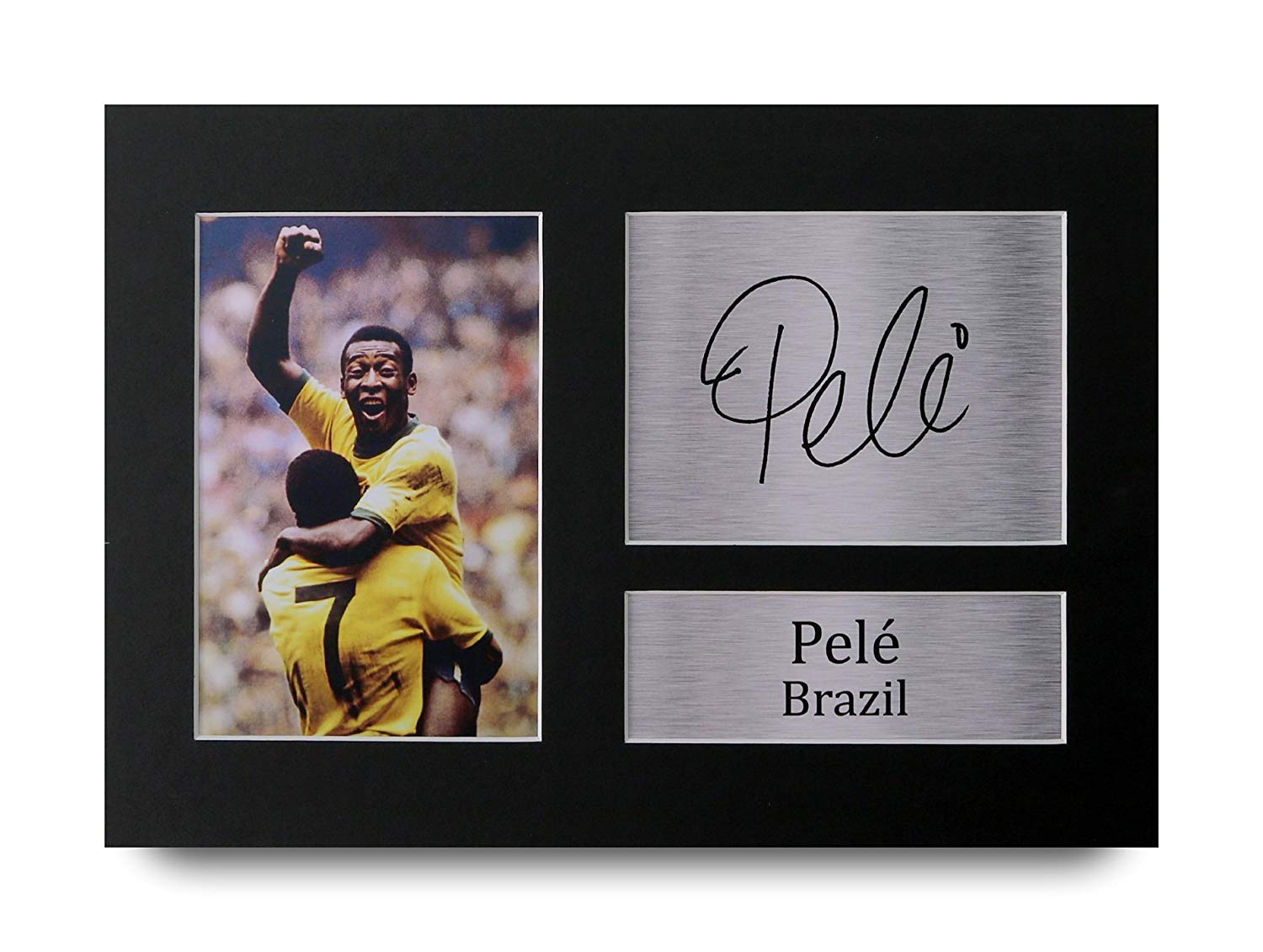 HWC Trading Pele Signed A4 Printed Autograph Brazil Print Photo Picture Display