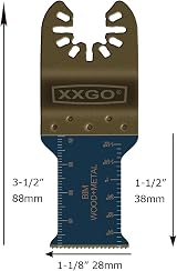 XXGO 4 Pcs Bi Metal Titanium Oscillating Multitool Blades XG5204U view 8