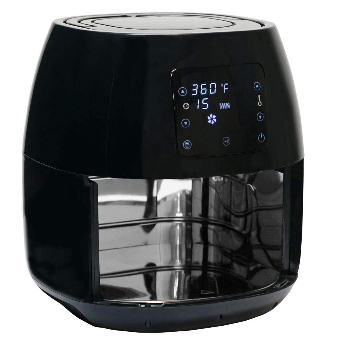 Avalon Bay Digital Air Fryer Stainless Steel Interior and Digital Display, Includes Airfryer