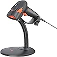 Tera Pro Extreme Performance Laser High Speed Barcode Scanner with Stand Auto Sensing On and Off by Smart Stand USB Wired 1D Handheld Plug and Play Bar Code Reader for Small Business Library 6900