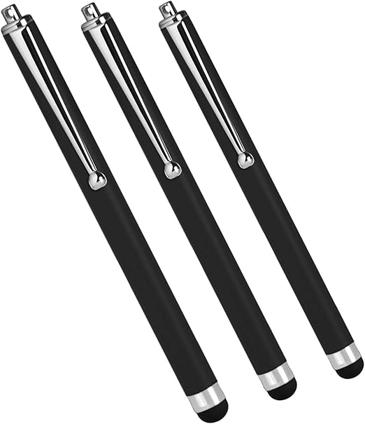 Amazon Com Dell Chromebook 11 15 Stylus Pen Boxwave Capacitive Stylus 3 Pack Stylus Pen Multi Pack For Dell Chromebook 11 15 Jet Black