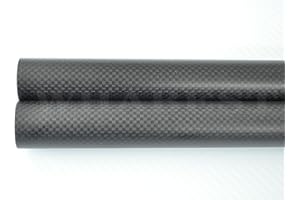 WHABEST 3K Roll Wrapped Carbon Fiber Tube OD 5mm 6mm 7mm 8mm 9mm 10mm X 1000mm Wing Tube Multi-Copter ARM DIY (8x10x1000mm Matt Plain, 1)