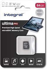 Integral 64GB microSD Card Premium High Speed 4K UHS-I U3 A1