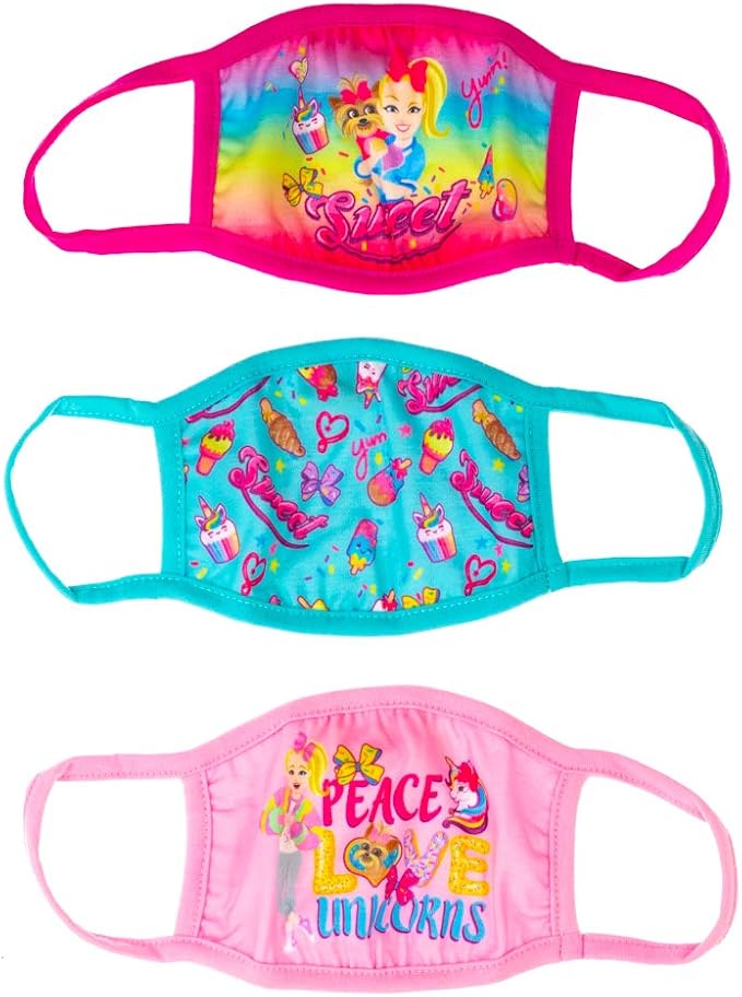 Amazon.com: Youth JoJo Siwa Reusable Face Masks (3-Pack): Clothing