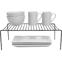 Smart Design Cabinet Storage Shelf Rack - Large (8.5 x 16 Inch) - Steel Metal Wire - Cupboard, Plate, Dish, Counter…