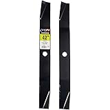 Maxpower 561298B Blade Set 42" Cut Replaces Murray OEM No. 095101E701, 92418,92418E701, 21.5 x 2.25 x 1 inches, Black