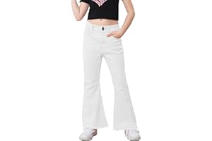 OeyFnbmO Birthday Gifts for Girls Flare Pants High Waisted Bootcut Stretch 70s Bell Bottom Jeans