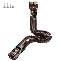 TAEYONK Brown 2 Pack Gutter Downspout