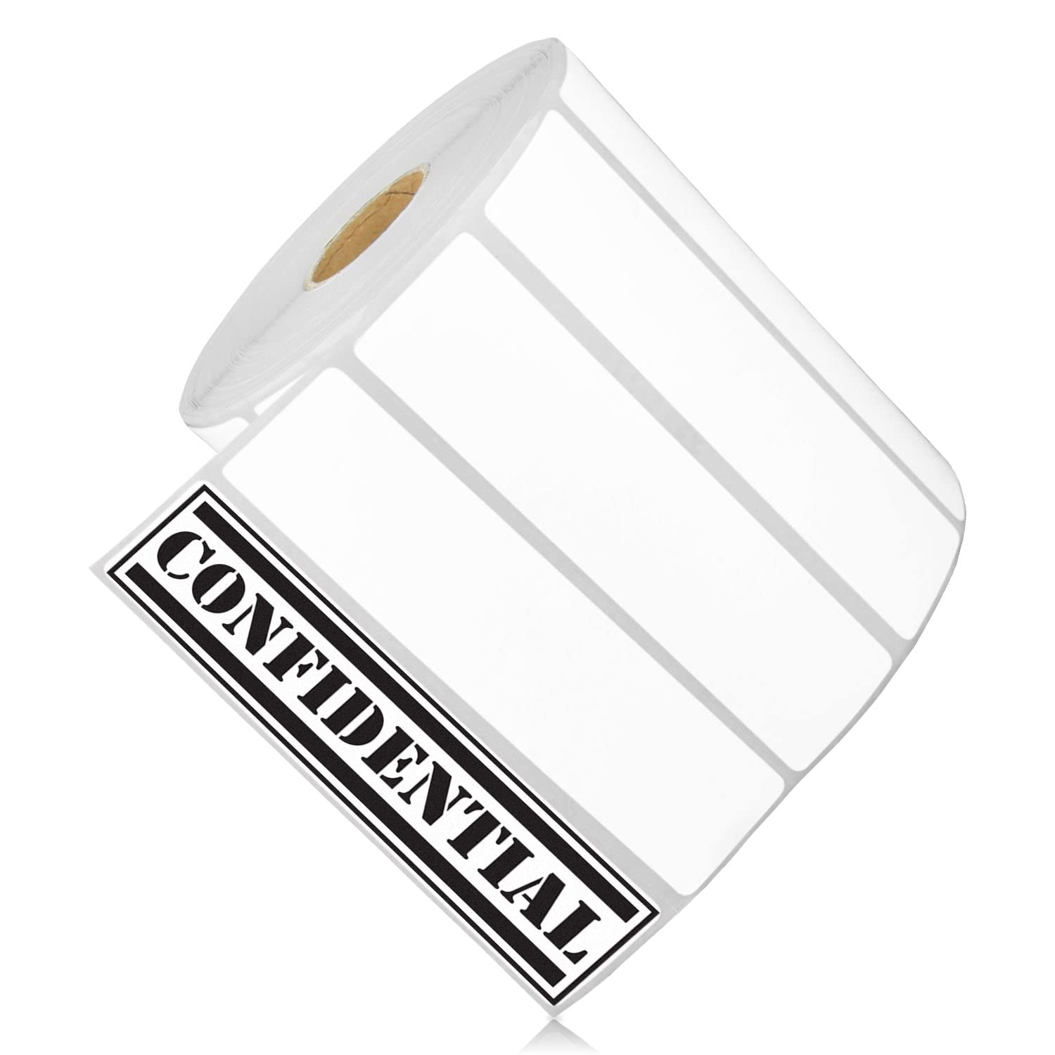 OfficeSmart Labels ZR1400100-4 x 1 Inch Removable Zebra Compatible Direct Thermal Labels (4 Rolls, White, 1375 Labels Per Roll, 1 inch Core)