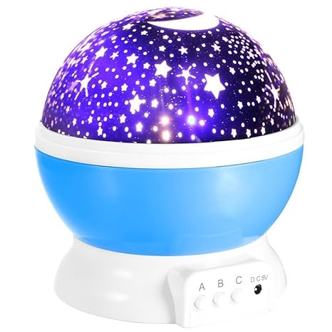 Amazon.com: CSKB Luz nocturna giratoria para galaxia ...