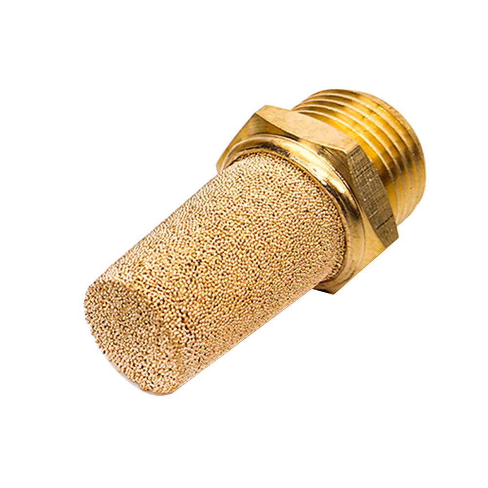 Beduan Pneumatic Brass Exhaust Muffler Filter 3/4 Male Thread Hex