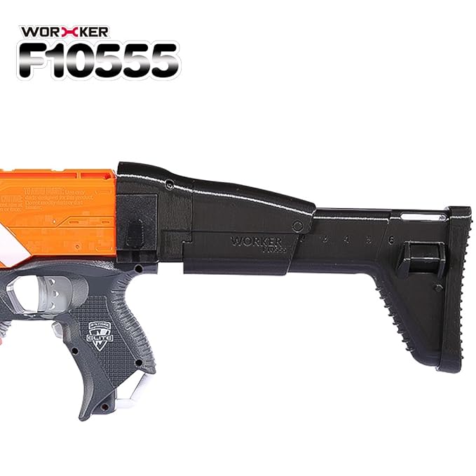 FOKOM WORKER F10555 3DP Schulterstütze Schulter Halterung Schulter Reitstock Buttstock Zubehör für Nerf N-strike Elite Serie 
