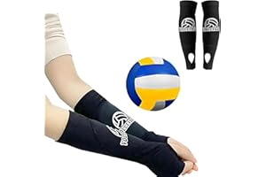 Pro Performance Volleyball Arm Sleeve with Protective Foam Pad & Thumb Hole - Padded Forearm Sleeves for Passing/Hitting, You