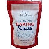 Relative Foods Baking Powder, No Added Aluminum, Cornstarch-Free, 1 lb | Cornstarch-free leavening agent with no added aluminum; gluten-free and made in a USA allergen-free facility.
