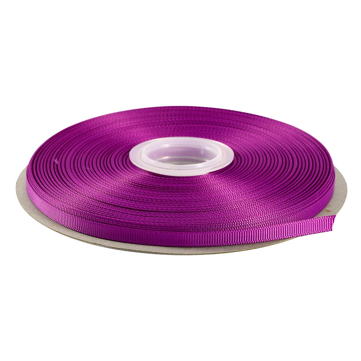 ITIsparkle 6mm Grosgrain Ribbon 45 Meters-Roll Set for Gift Wrapping Scrap Books Party Favor Hair Braids Baby Shower Decoration Cake Decoration Floral Arrangement Craft Supplies, Purple Ribbon