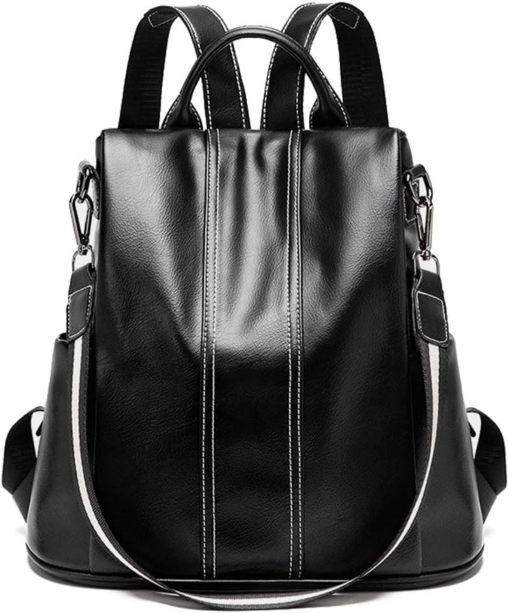 Anti-theft Women Backpack Purse Leather Rucksack Vintage Shoulder Bag for Women