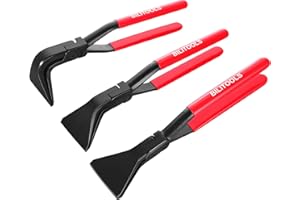 BILITOOLS 3-Piece Hand Seamers Sheet Metal Tools, Sheet Metal Bending Pliers Set Straight, 45° & 90° Bender Tool