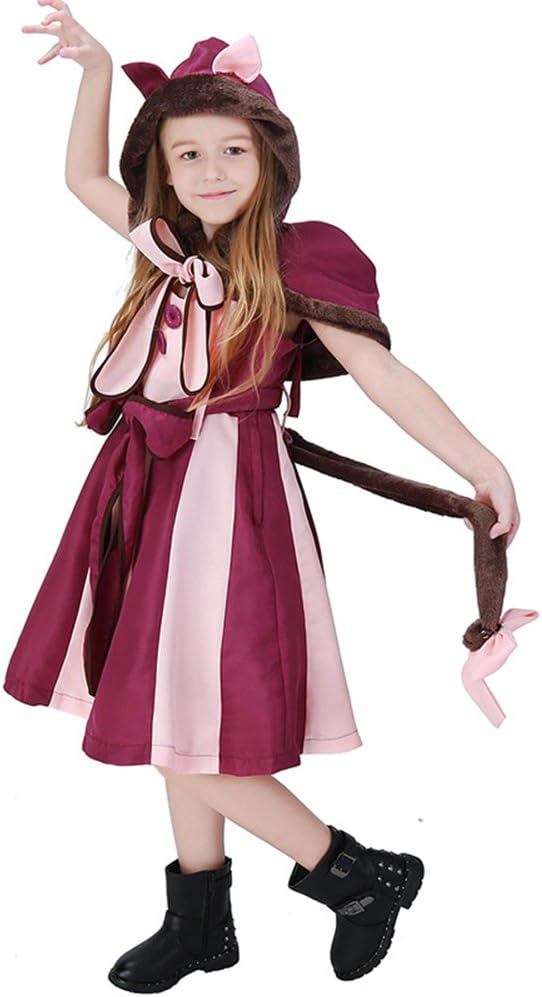 ハロウィン衣装 猫耳 子供 女の子 ドレス スマイルの猫 ワンピース パーティー イベント仮装 変装 子供ドレス 演出服 L 130 140cm キッズコスチューム おもちゃ Amazon