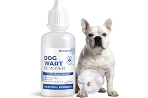 HomeHom Dog Wart Remover, Natural Skin Support for Dogs. Rapidly Eliminates Warts & Skin Tags - Fast Acting, Pain-Free & Gentle (0.7 fl.oz)