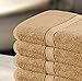 Premium Cotton Bath Towels 4 Pack Champagne - (30 x 56 Inch) Ringspun Cotton for Maximum Softness and Absorbency - by Utopia Towels