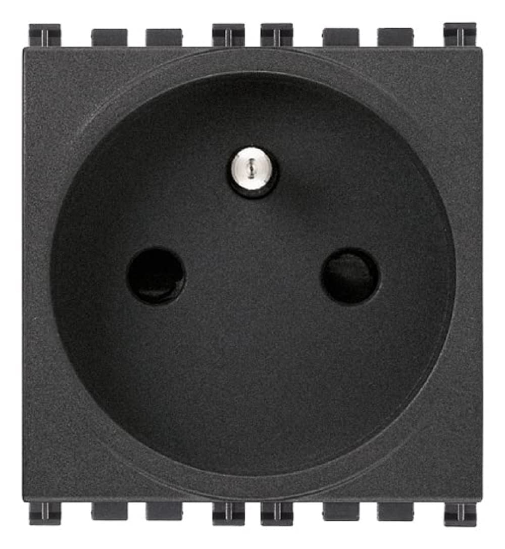 Vimar Arke Series - Socket Sicury 2 Poles+Ground 16A French Grey