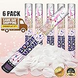 WHITE Rose Petals Confetti Cannon, Wedding Confetti popper - 15