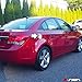 A-PADS Compatible with Chrome Gas Door Cover (Just overlay Stick on, NOT for Replacement) for 2008 09 10 11 12 2013 Chevy CRUZE- WITH Text