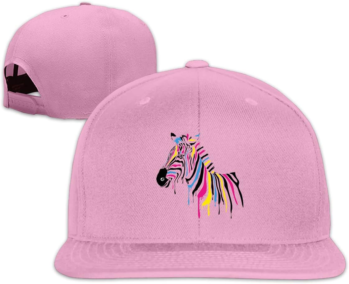 Nordic Runes Splashing Zebra Mens Baseball Cap Flat Bill Snapback Dad Hat for Unsex