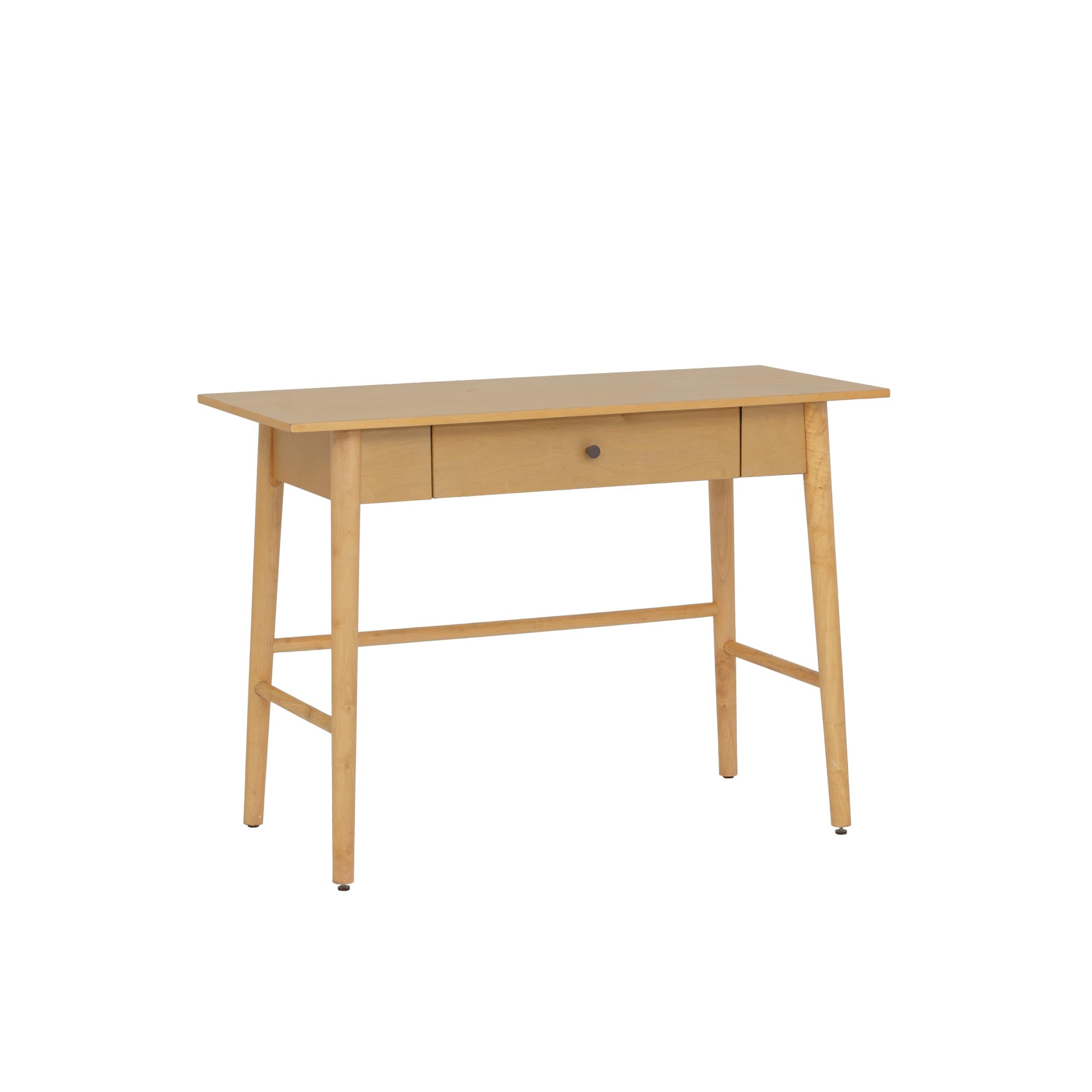 Linon Melissa Natural Wooden One Drawer Writing Desk Image