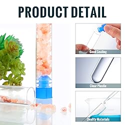 Hoteam 100 Pieces Test Tubes 16 x 100 mm Clear
